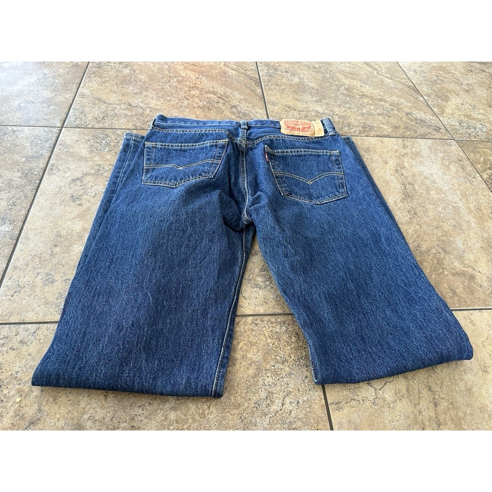Levi's Strauss 501 32x34 Jeans Mens Denim Cotton Regular Fit. Fit 31X33.5 - Picture 5 of 7